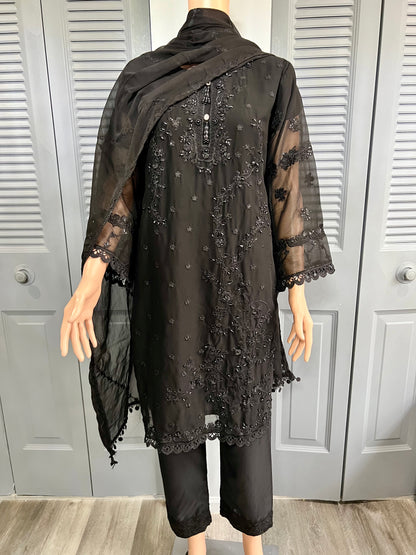 Chiffon Full Embroidered Kameez Shalwar Riwaj