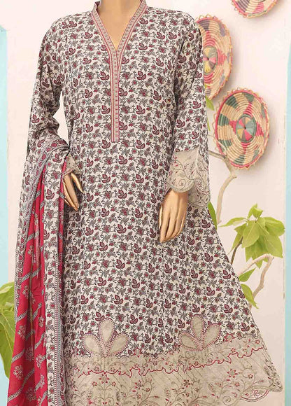 SM-FR-0225- 3 Piece Frock Style Stitched Suit