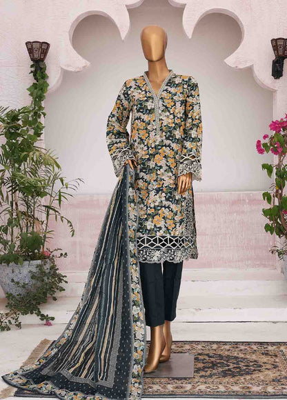 SME-0400-3 Piece Cutwork Kari Stitched Suit