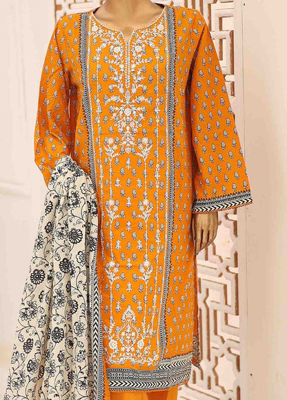 SEMB-047- 3 Piece Cotton Embroidered Suit