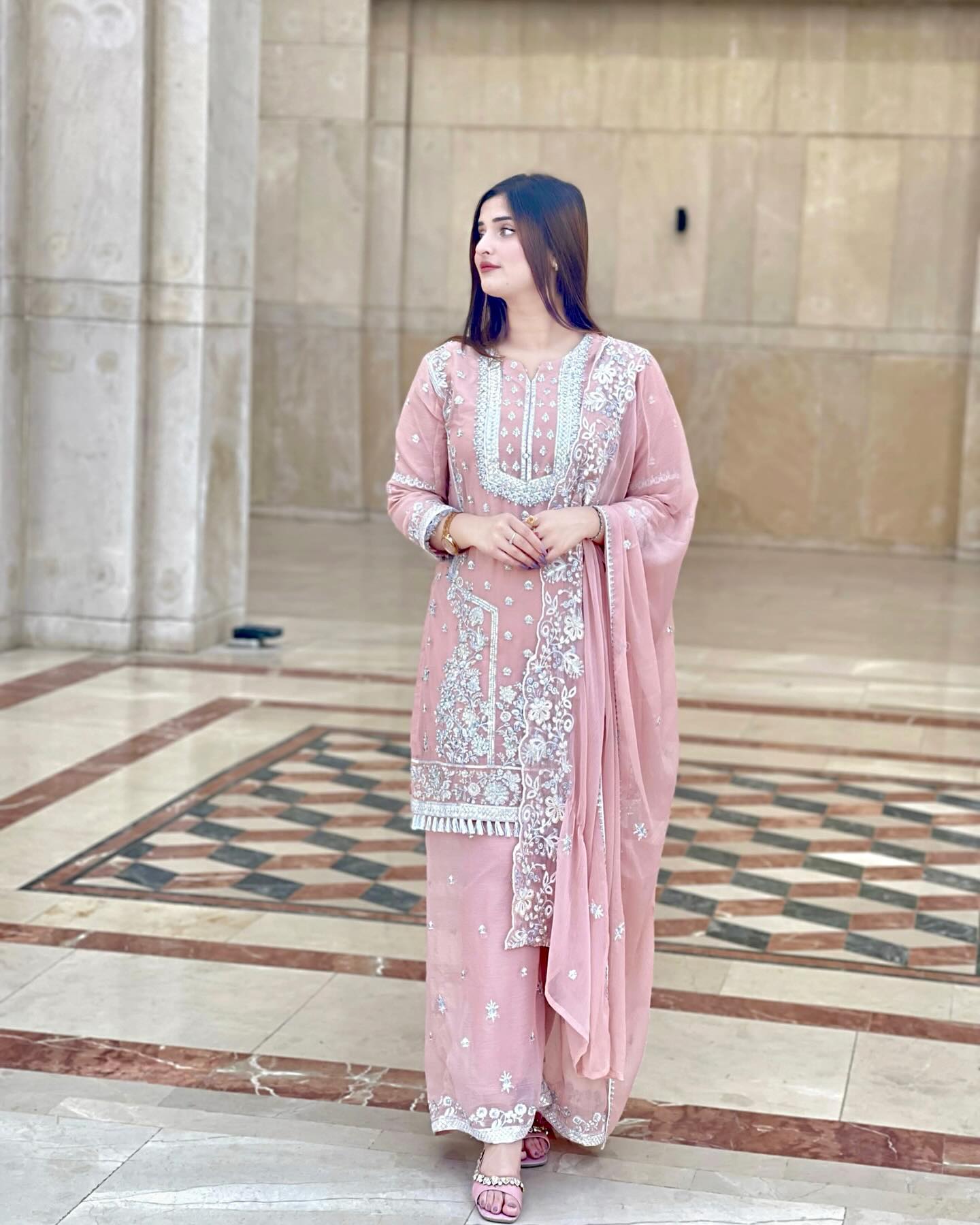 Afsana Attire Lilac by Riwaj Fashions