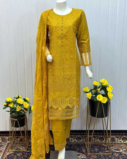 Abeer Cotton Kurta by Riwaj Fashions