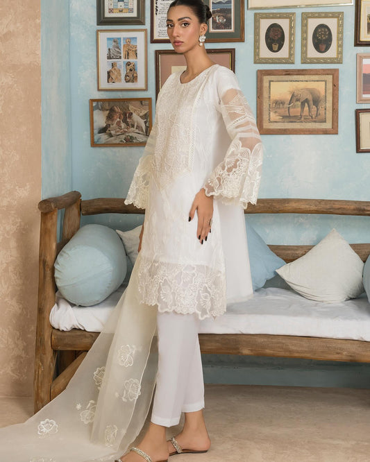 Sitara Ensemble White by Riwaj Fashions