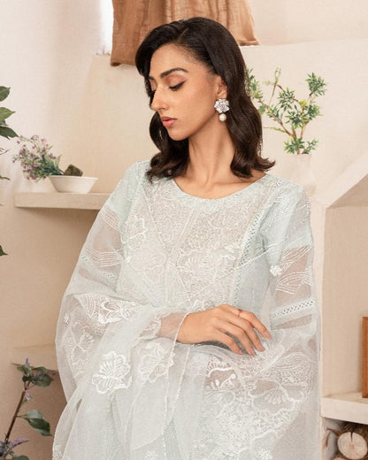 Sitara Ensemble Ice Blue by Riwaj Fashions