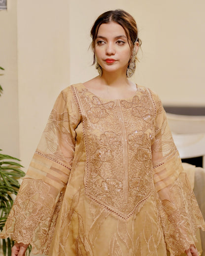 Sitara Ensemble Brown by Riwaj Fashions