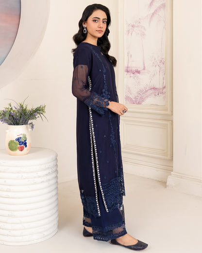 Nazakat Pret Navy Blue by Riwaj Fashions