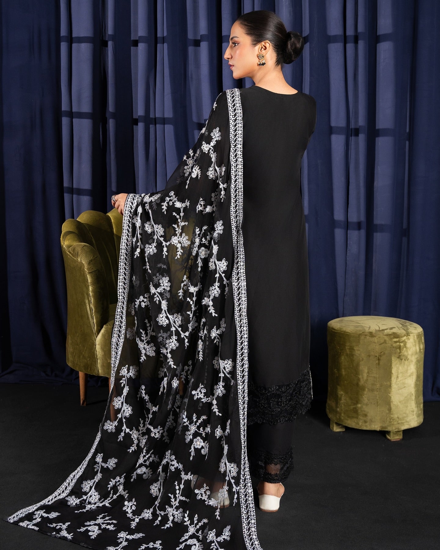 Nazakat Pret Black by Riwaj Fashions