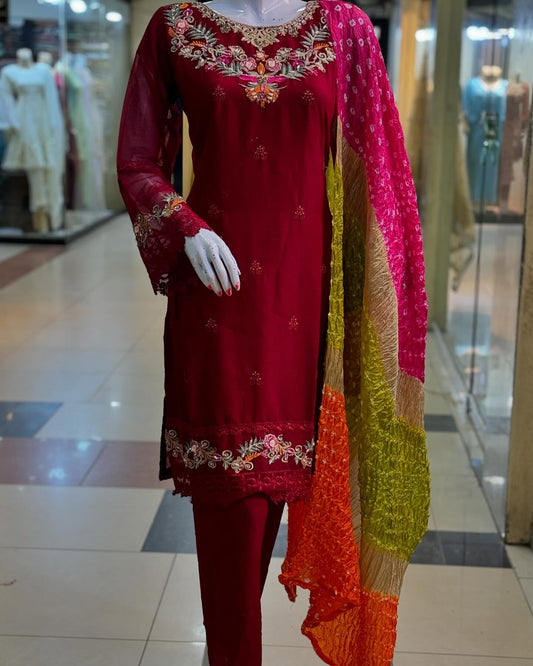 Sabash Red by Riwaj Fashions