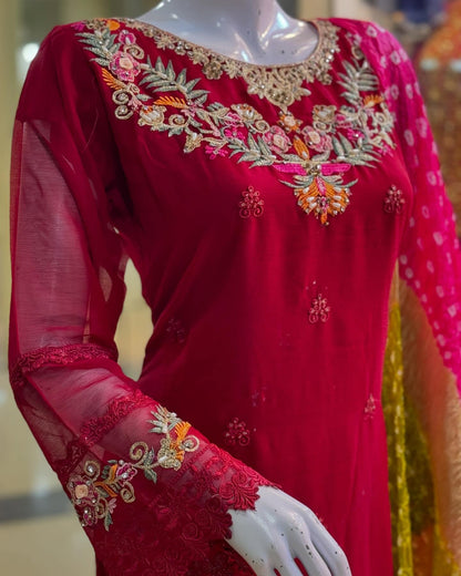 Sabash Red by Riwaj Fashions