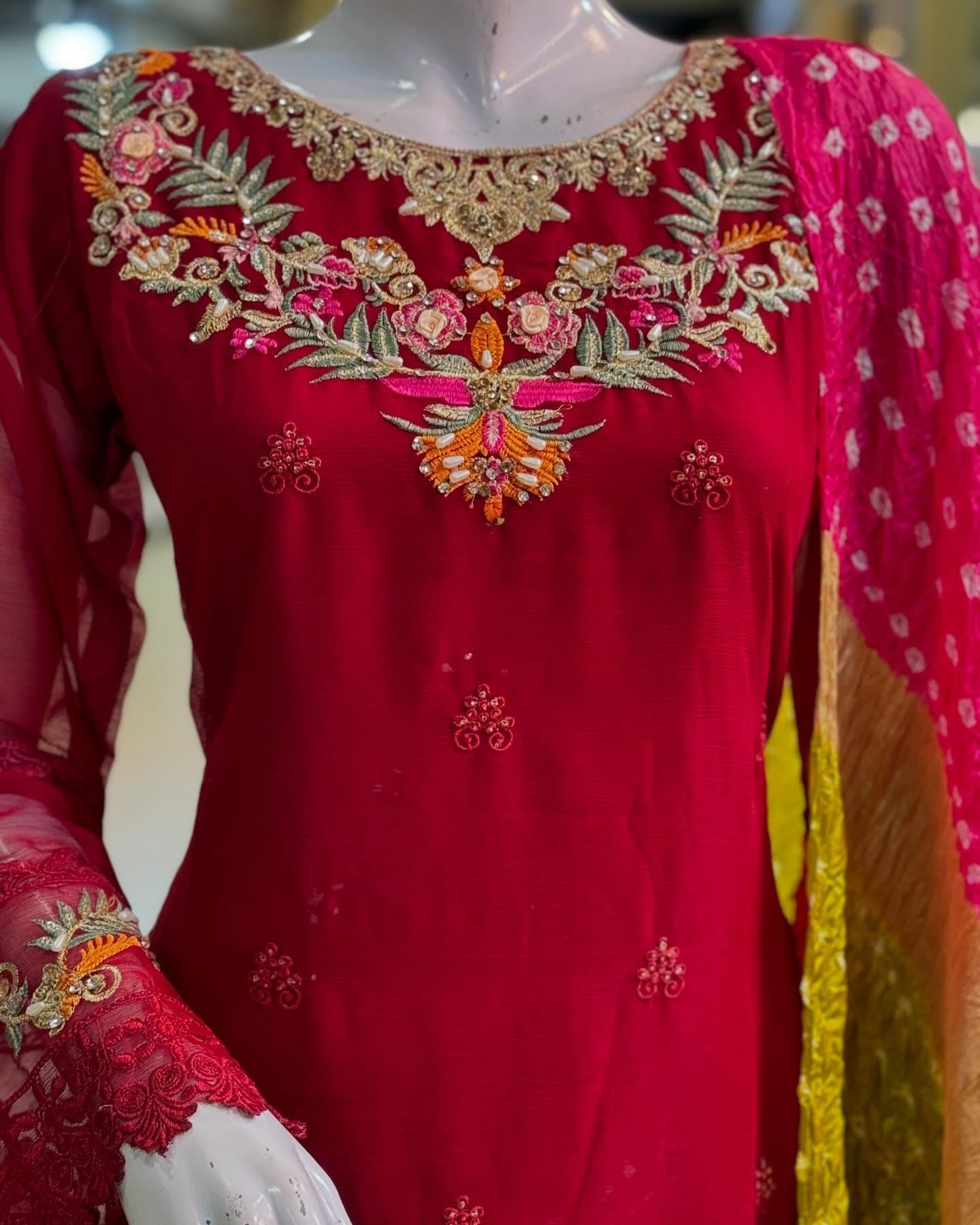 Sabash Red by Riwaj Fashions