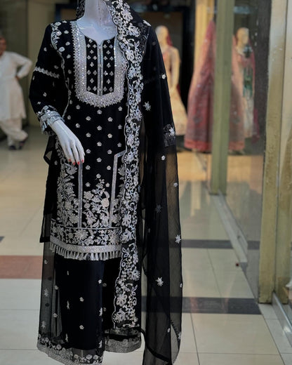 Afsana Attire Black by Riwaj Fashions