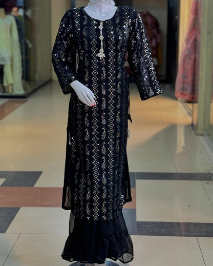 ZarPoshak Black by Riwaj Fashions